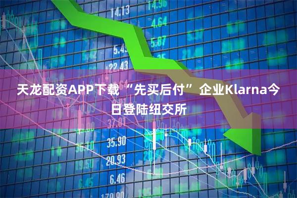 天龙配资APP下载 “先买后付” 企业Klarna今日登陆纽交所