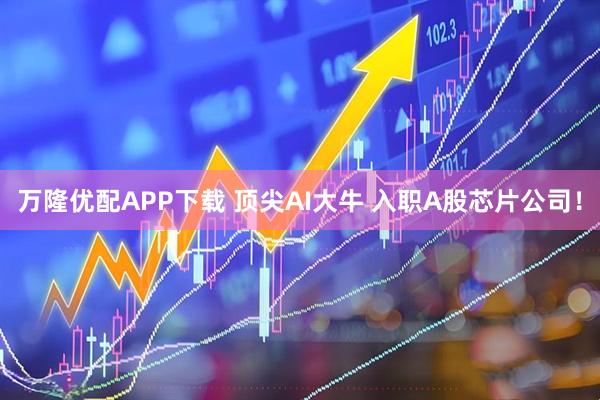 万隆优配APP下载 顶尖AI大牛 入职A股芯片公司！